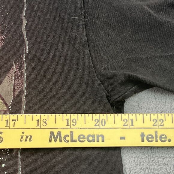 VTG Led Zeppelin Sky Is Full... T-Shirt Medium Black Single Stitch Distressed - Picture 7 of 11